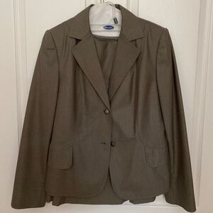 Calvin Klein two piece brown skirt suit size 10